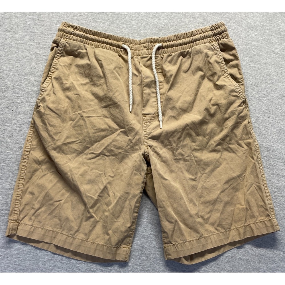H&M Label Of Graded Goods Chino Shorts Mens Small Beige Elastic Drawstring Waist